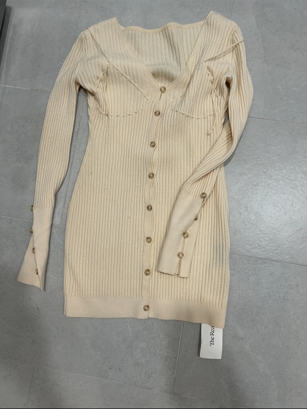 Lauris Long Sleeve Merino Wool Mini Sweater Dress JACQUEMUS - Picture 4 of 13